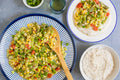 Okra, Corn & Butter Bean Skillet with Creamy Vegan Grits