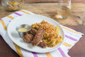 Pecan Chicken Fingers with Parmesan-Panko Squash & Honey-Mustard Sauce