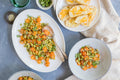 Field Pea & Tomato Salad with Sherry Vinaigrette & Herbed Crostini