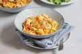 Creamy Garlic Shrimp Pappardelle with Tomatoes & Sweet Peppers